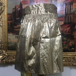 Golden lightweight skirt